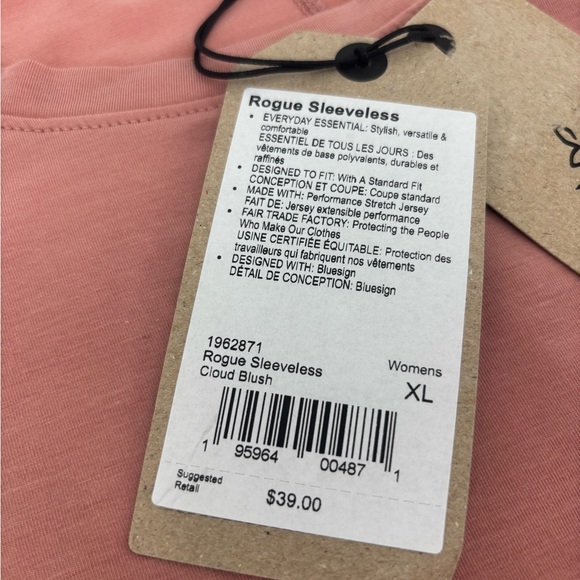 Prana NEW Rogue Everyday Essential Cloud Blush Pink Cut Out Sleeveless Tank NWT - Picture 8 of 14